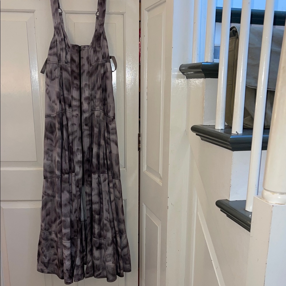 Pilcro Charcoal Tie-Dye Maxi Dress